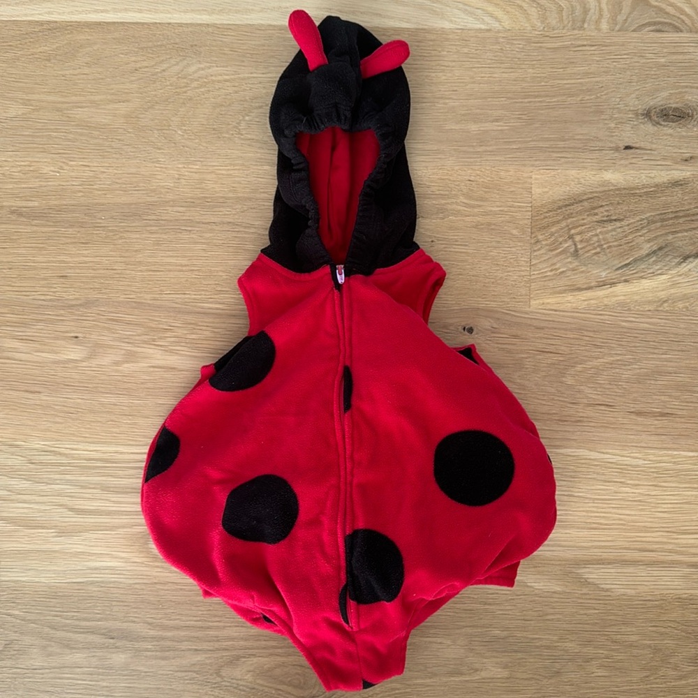 Carters Infant Ladybug Fleece Hooded Halloween Costume 3-6M 3m 6m